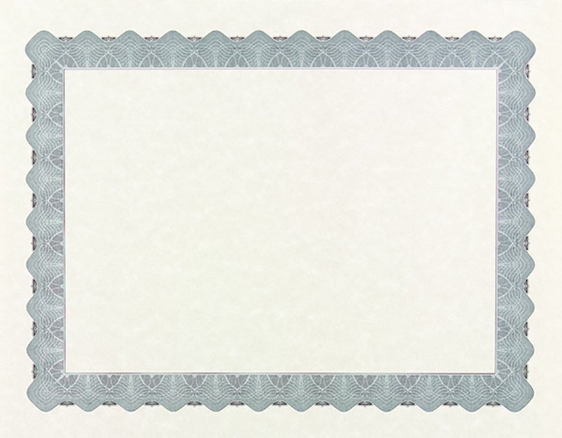 Great Papers! Metallic Silver Border Certificate, 8.5" x 11", 25 Count (934325)